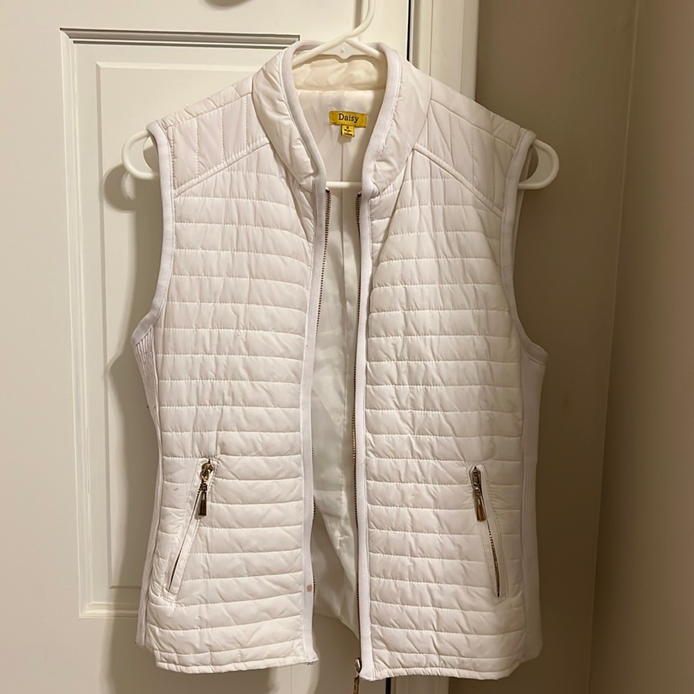 White Puffer Vest